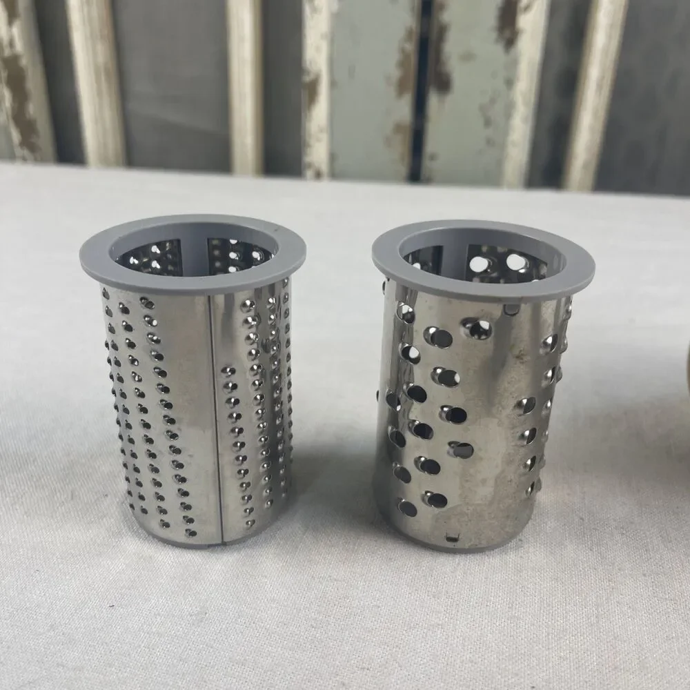Pampered Chef Deluxe Cheese Grater #1275 2 Blade Hand Held Rotary